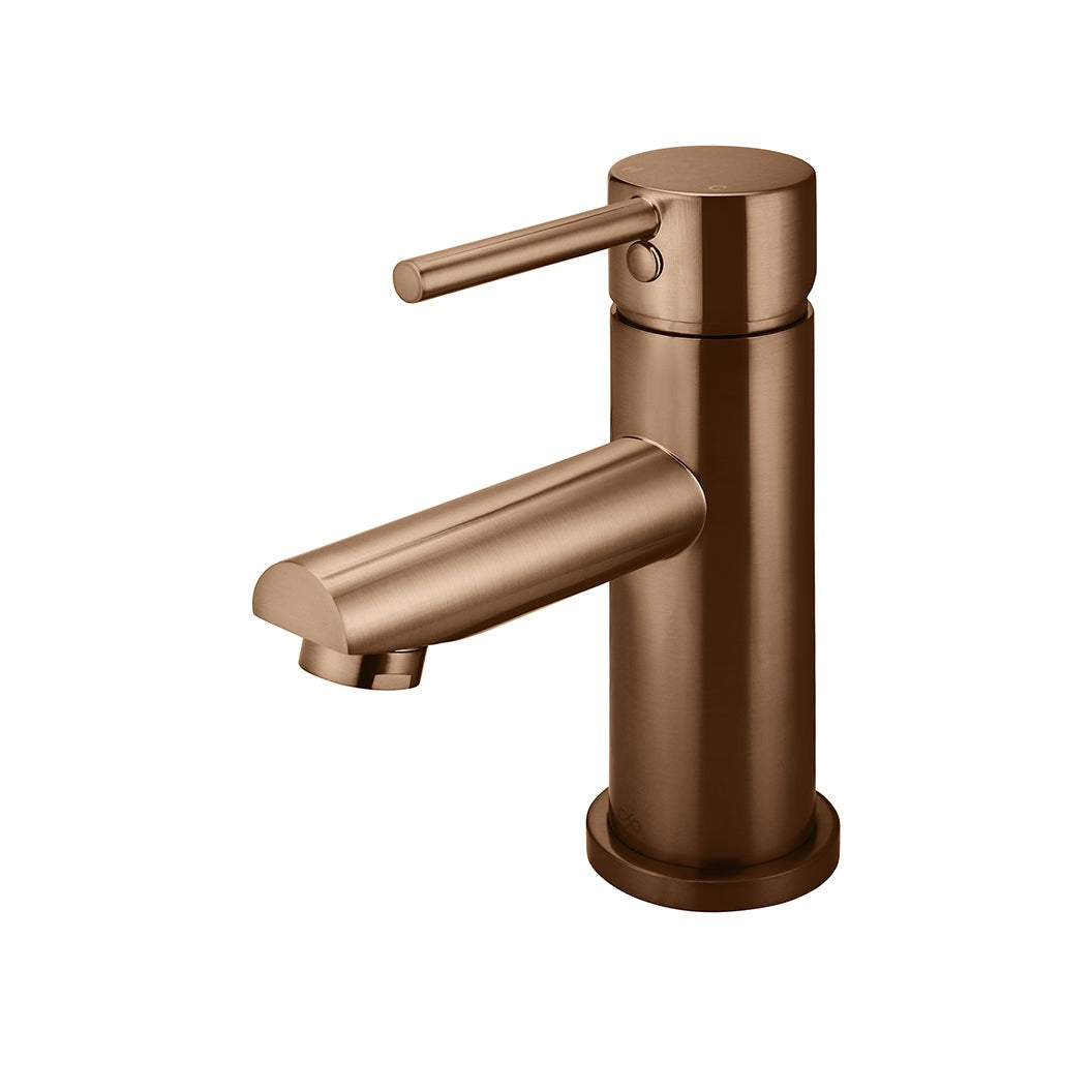 Round Basin Mixer - Lustre Bronze