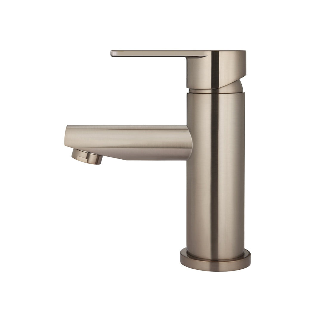 Round Paddle Basin Mixer in Matte Black - full product view