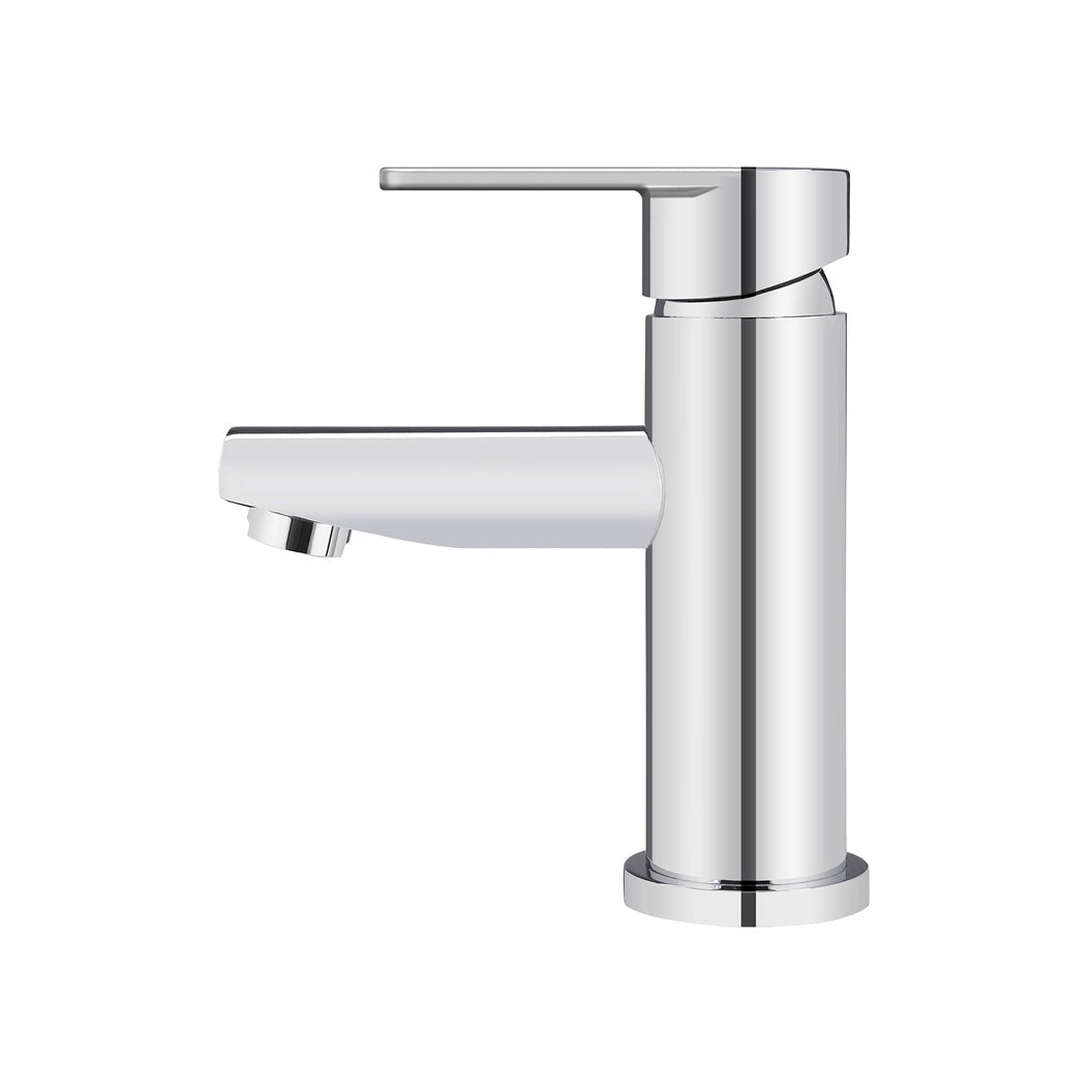 Round Paddle Basin Mixer in Matte Black - alternative product view