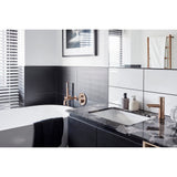 Round Pinless Basin Mixer in Matte Black - side profile view (12 of 32)