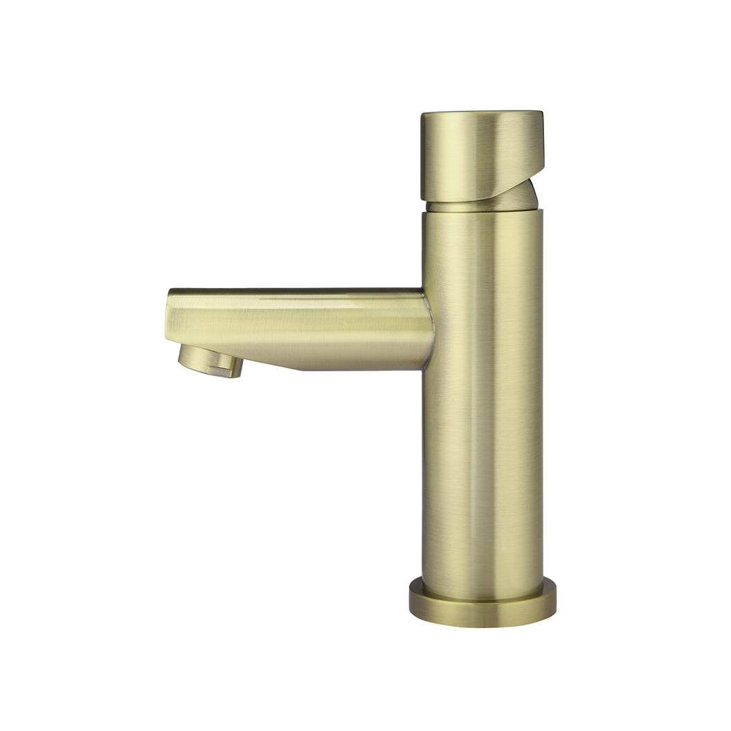 Round Pinless Basin Mixer - Tiger Bronze