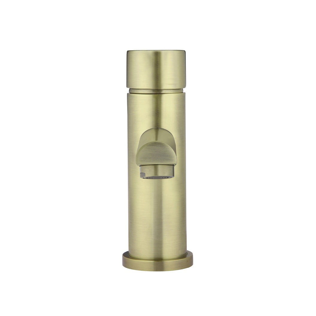 Round Pinless Basin Mixer - Tiger Bronze