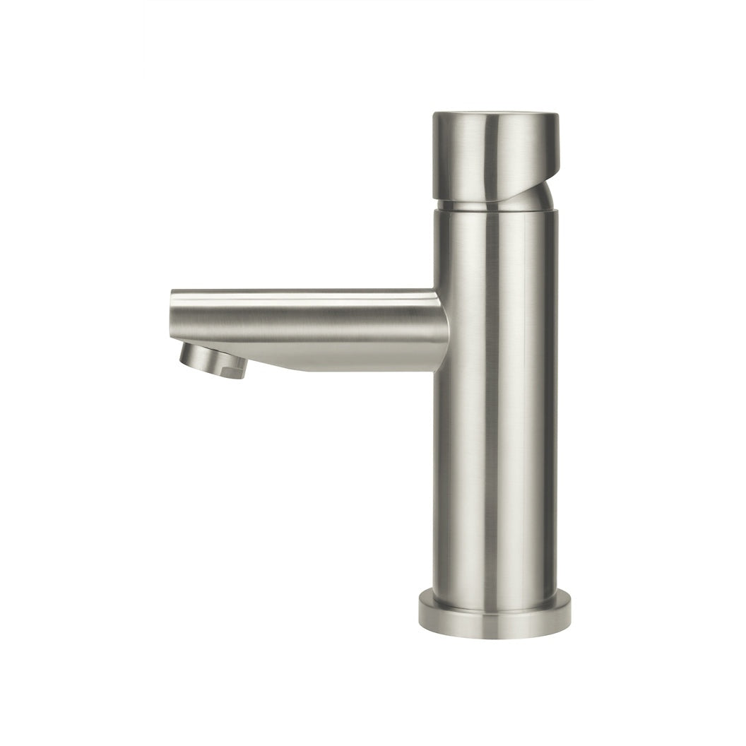 Round Pinless Basin Mixer - Brushed Nickel