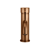 Round Basin Mixer Curved - Lustre Bronze