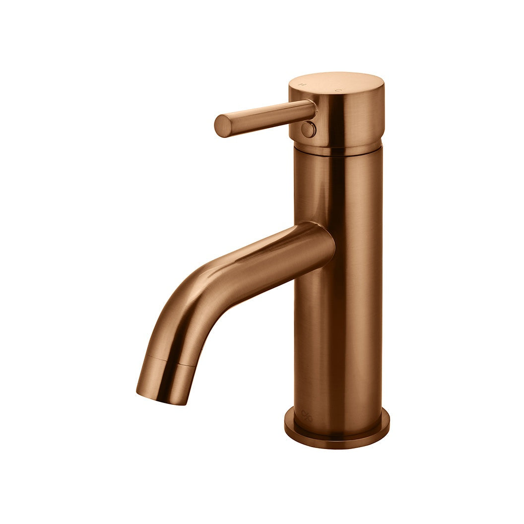 Round Basin Mixer Curved in Matte Black - front view (33 of 39)