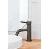 Round Basin Mixer Curved - Shadow