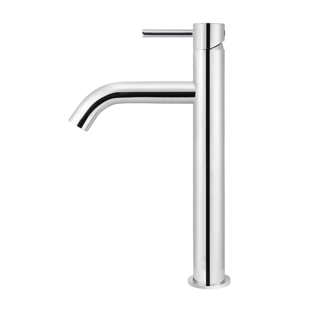 Piccola Tall Basin Mixer Tap with 130mm Spout in Matte Black - alternative product view