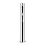 Piccola Tall Basin Mixer Tap with 130mm Spout in Matte Black - rear mounting detail