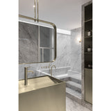 Piccola Tall Basin Mixer Tap with 130mm Spout in Matte Black - rear mounting detail (14 of 30)
