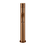 Piccola Tall Basin Mixer Tap with 130mm Spout - Lustre Bronze