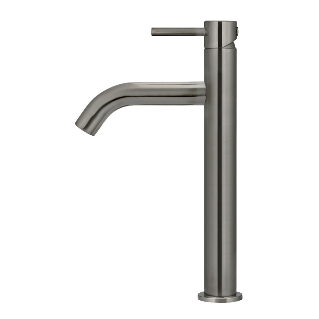 Piccola Tall Basin Mixer Tap with 130mm Spout - Shadow