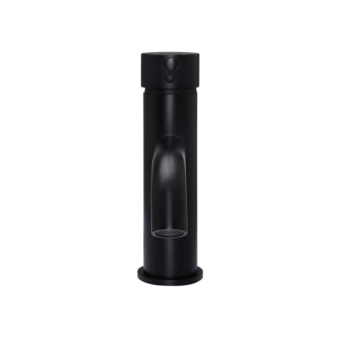 Round Basin Mixer Curved - Matte Black