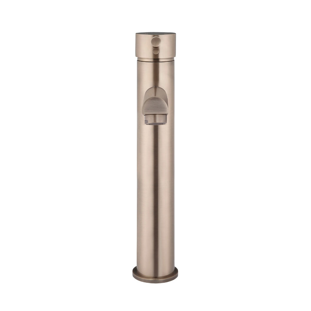 Round Tall Basin Mixer - Champagne