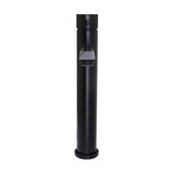 Round Tall Basin Mixer in Matte Black - close-up detail view