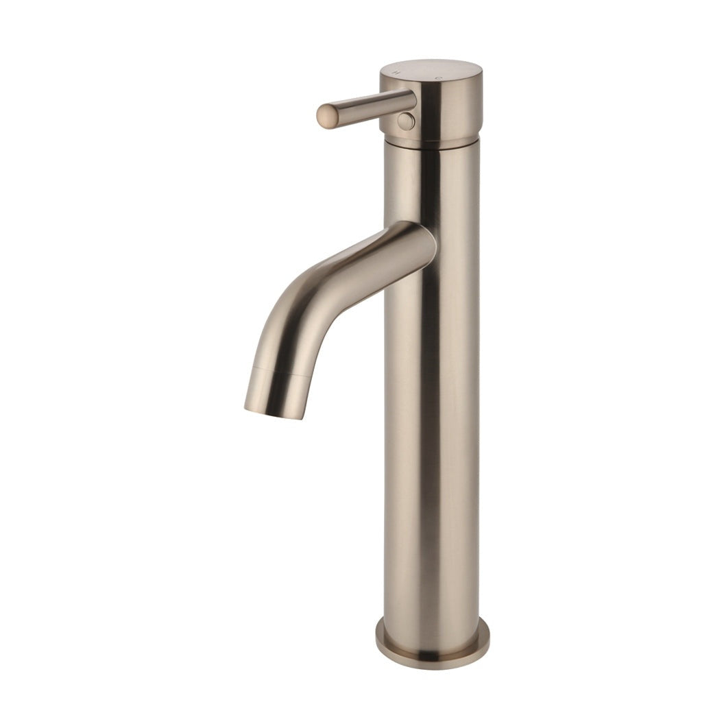Round Tall Curved Basin Mixer