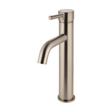 Round Tall Curved Basin Mixer