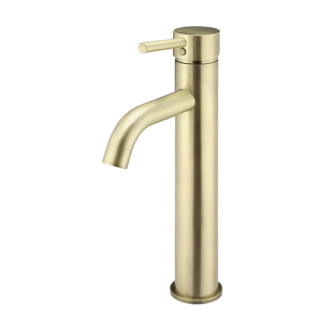 Round Tall Curved Basin Mixer