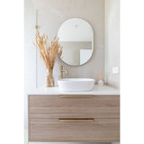 Round Tall Curved Basin Mixer - Tiger Bronze