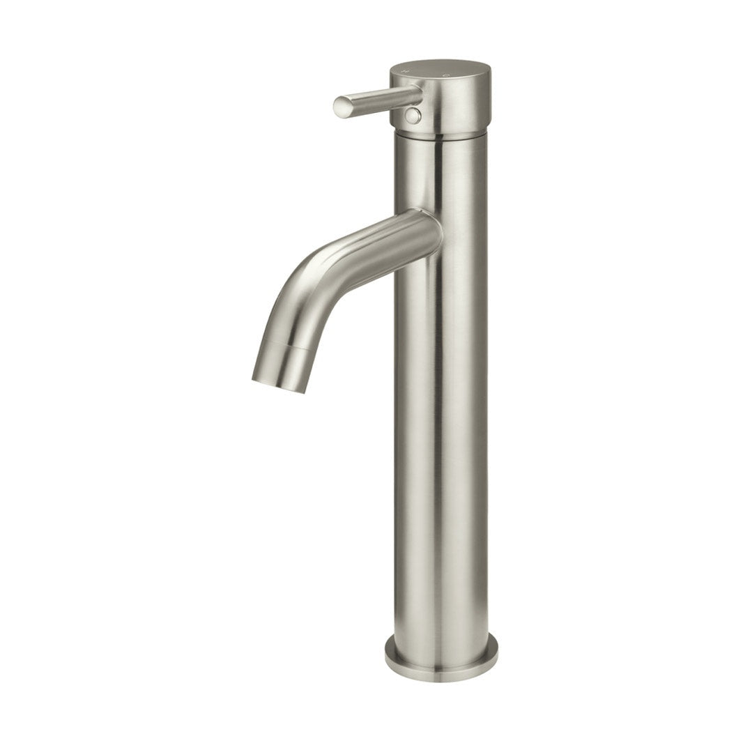 Round Tall Curved Basin Mixer
