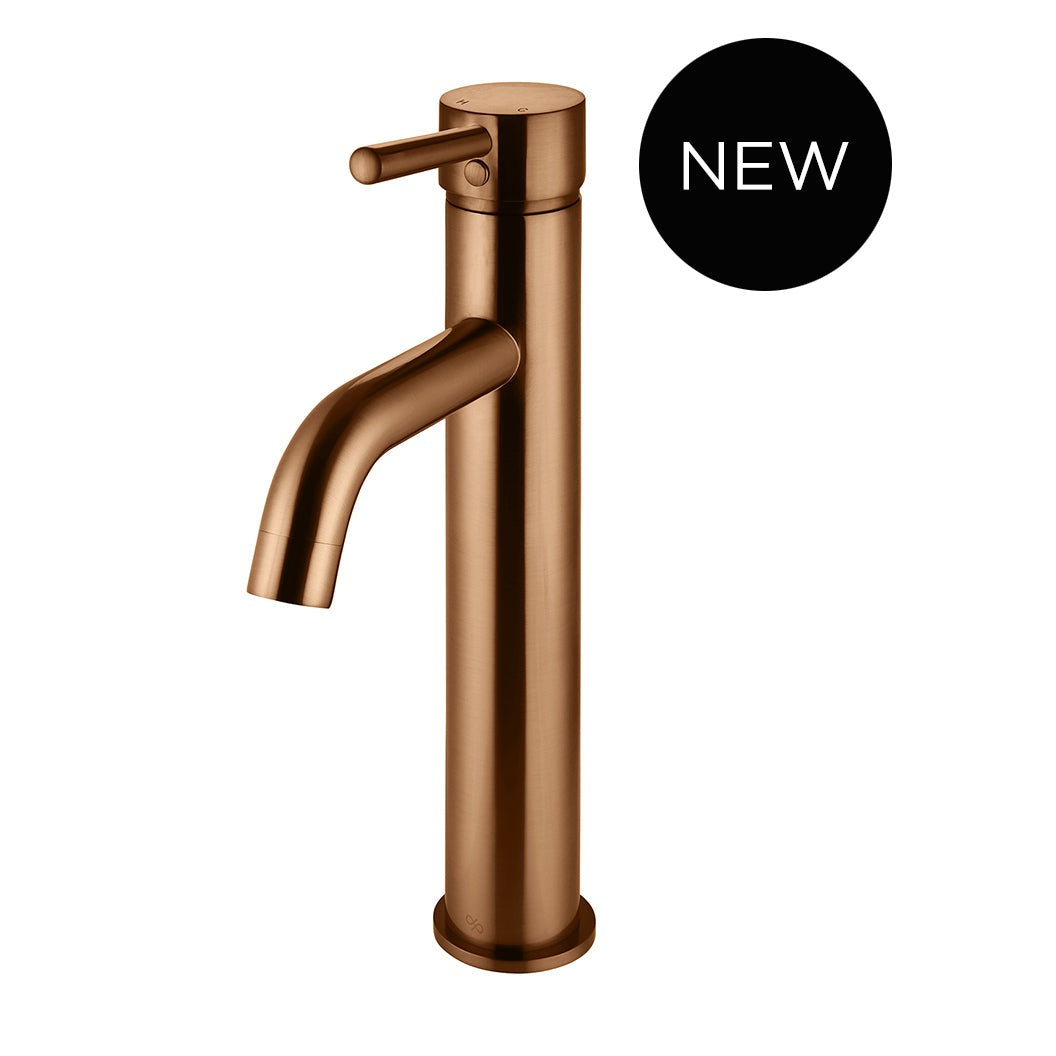 Round Tall Basin Mixer Curved