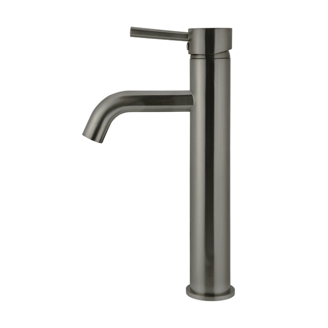 Round Tall Curved Basin Mixer - Shadow