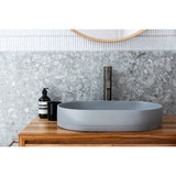 Round Tall Curved Basin Mixer - Shadow