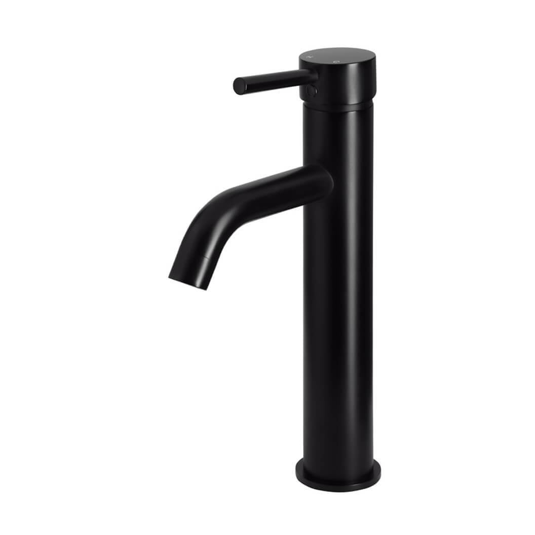 Round Tall Curved Basin Mixer