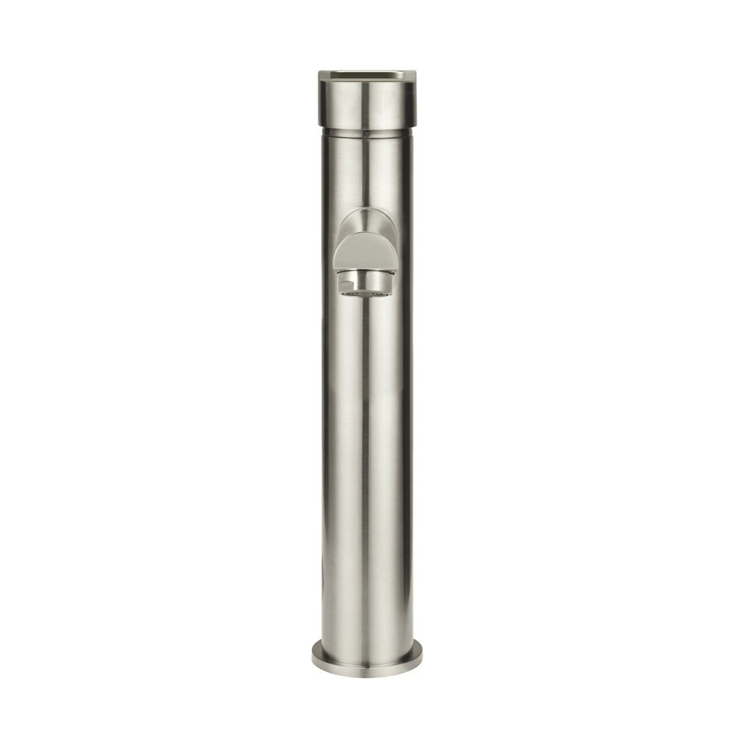 Round Paddle Tall Basin Mixer in Matte Black - finish and profile close-up (15 of 28)