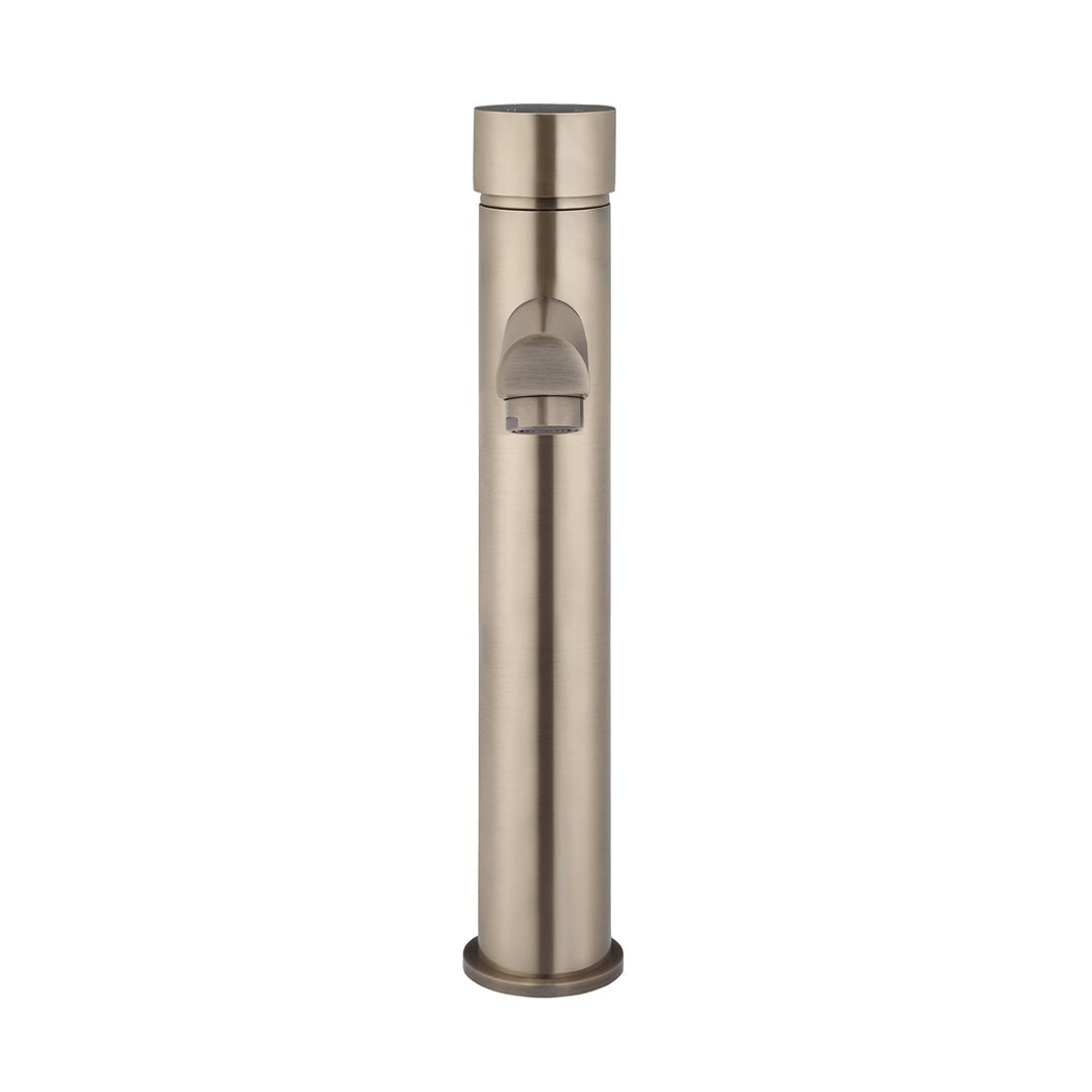 Round Pinless Tall Basin Mixer - Champagne