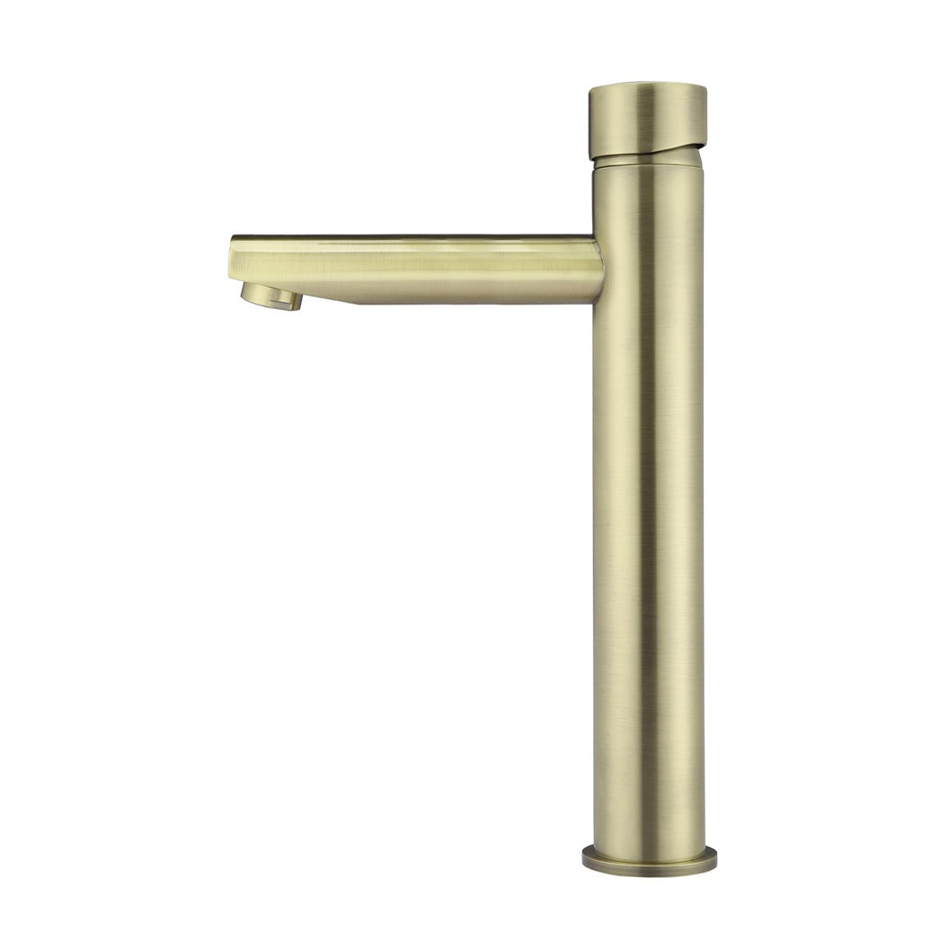 Round Pinless Tall Basin Mixer - Tiger Bronze