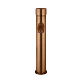 Round Pinless Tall Basin Mixer - Lustre Bronze