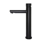 Round Pinless Tall Basin Mixer - Matte Black