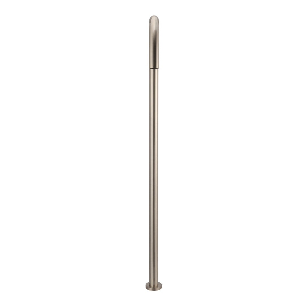Round Freestanding Bath Spout - Champagne
