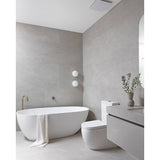 Round Freestanding Bath Spout in Matte Black - close-up detail view (11 of 42)