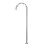 Round Freestanding Bath Spout in Matte Black - alternative product view