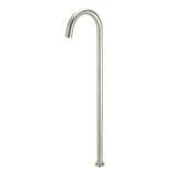 Round Freestanding Bath Spout in Matte Black - rear mounting detail (22 of 42)