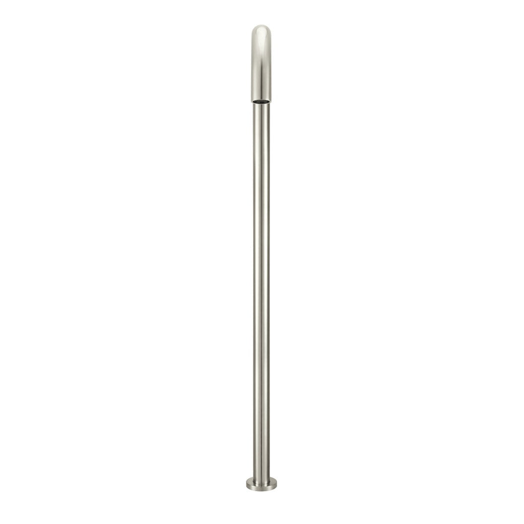 Round Freestanding Bath Spout - Brushed Nickel