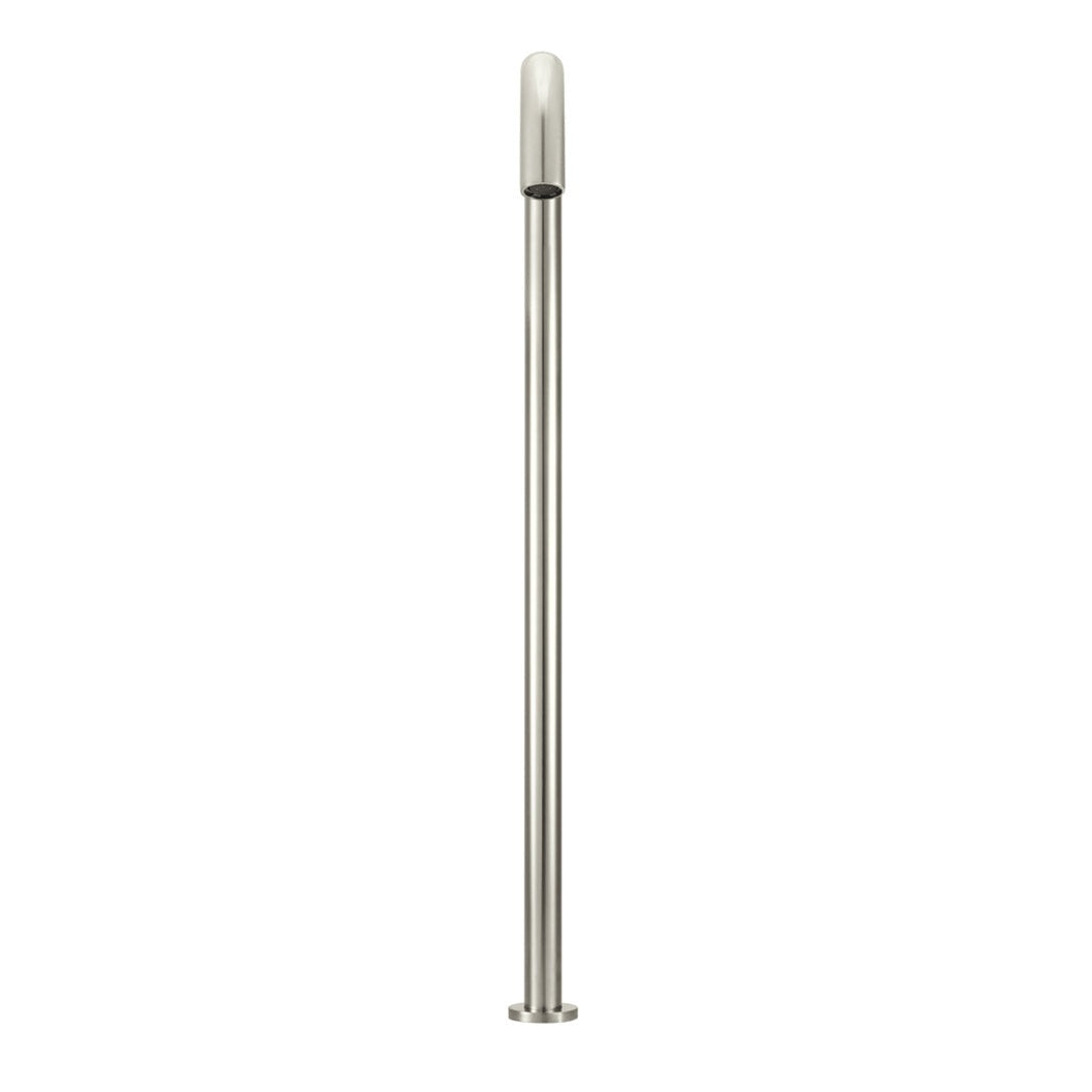 Round Freestanding Bath Spout - Brushed Nickel