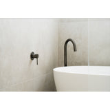Round Freestanding Bath Spout - Shadow