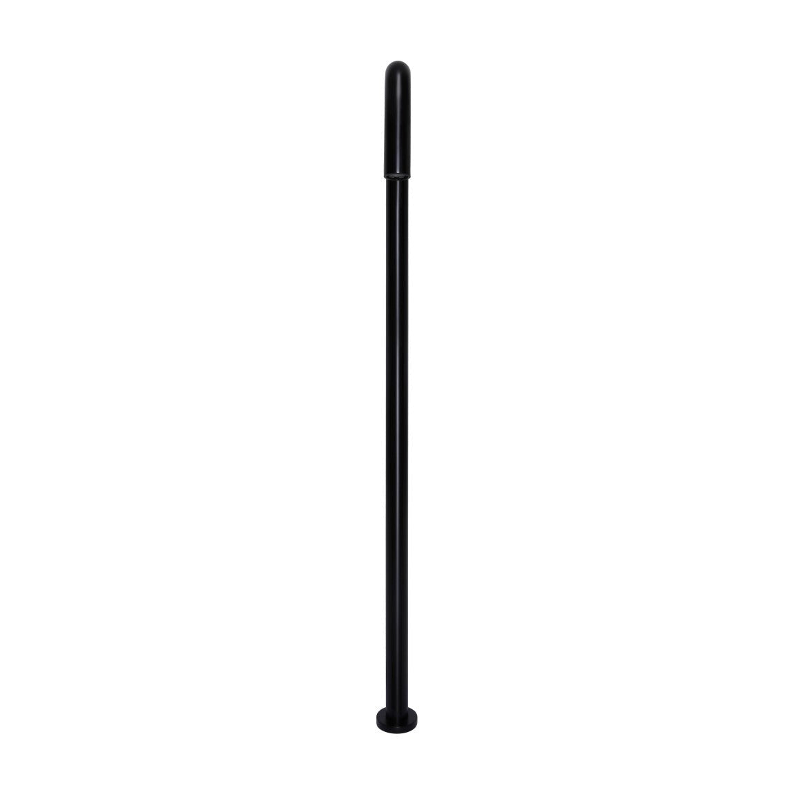 Round Freestanding Bath Spout - Matte Black