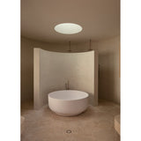 Round Freestanding Bath Spout and Hand Shower in Matte Black - finish and profile close-up (15 of 40)