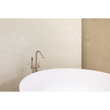 Round Freestanding Bath Spout and Hand Shower in Matte Black - full product view (16 of 40)