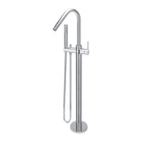 Round Freestanding Bath Spout and Hand Shower