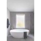 Round Freestanding Bath Spout and Hand Shower - Brushed Nickel
