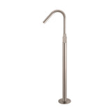 Round Paddle Freestanding Bath Spout and Hand Shower in Matte Black - angled product view (10 of 30)