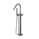 Round Paddle Freestanding Bath Spout and Hand Shower