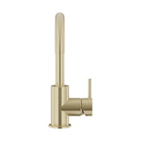 Round Gooseneck Basin Mixer with Cold Start in Matte Black - front view (17 of 38)