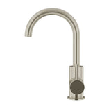 Round Gooseneck Basin Mixer with Cold Start in Matte Black - alternative product view (21 of 38)