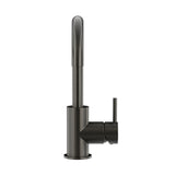 Round Gooseneck Basin Mixer with Cold Start - Shadow