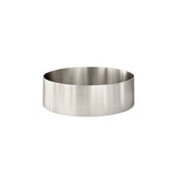 Steel Round Bathroom Basin 380 x 110 - Brushed Nickel